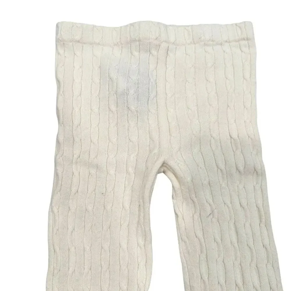 Gap Cable-Knit Sweater Leggings Ivory-Beige 4T